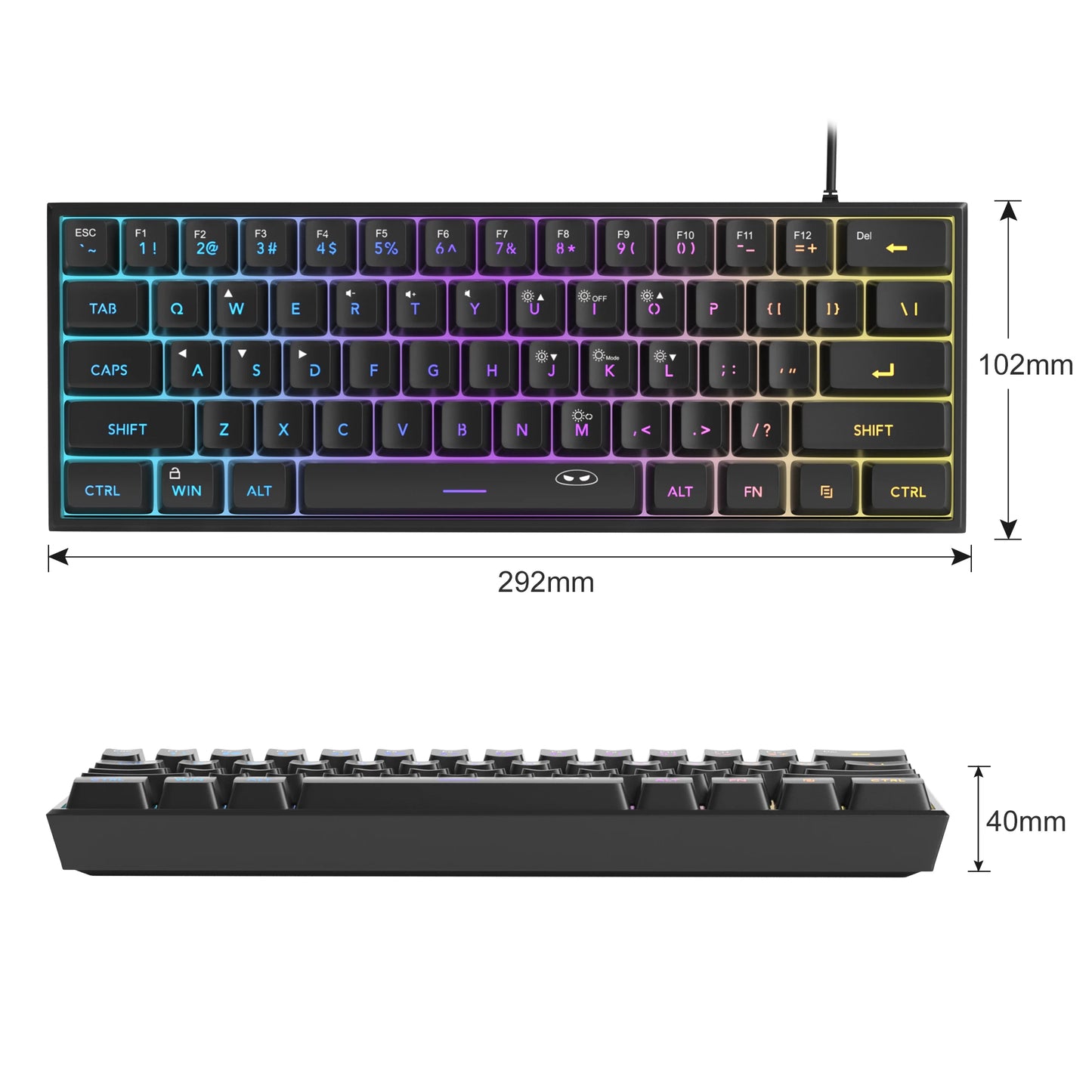MAGEGEE™ Mini Mechanical Gaming Keyboard 60%