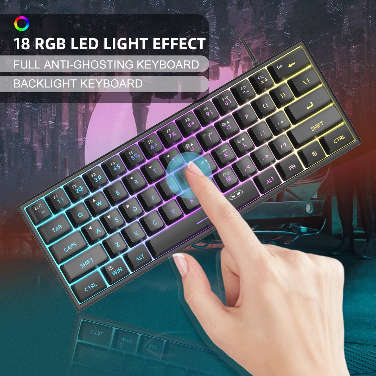 MAGEGEE™ Mini Mechanical Gaming Keyboard 60%