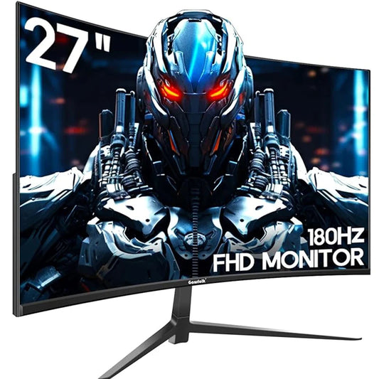 GAWFOLK 27 inch Curved Gaming Monitor 144Hz/180Hz