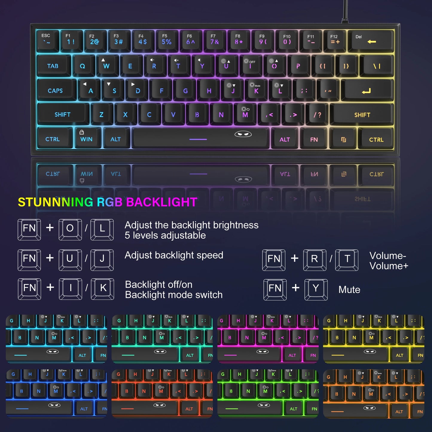 MAGEGEE™ Mini Mechanical Gaming Keyboard 60%